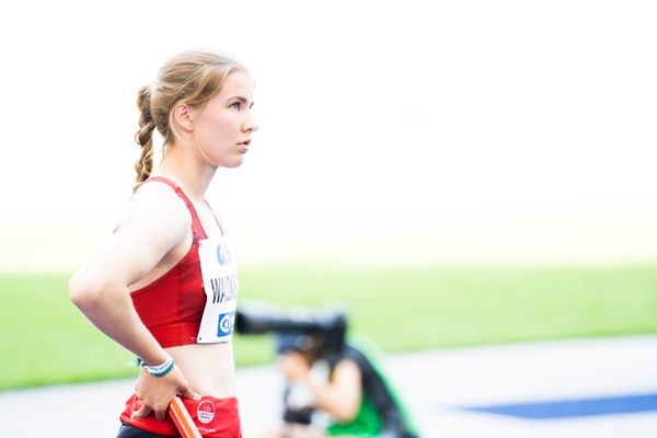 Charlotte Waldkirch (VfL Eintracht Hannover) waehrend der deutschen Leichtathletik-Meisterschaften im Olympiastadion am 26.06.2022 in Berlin